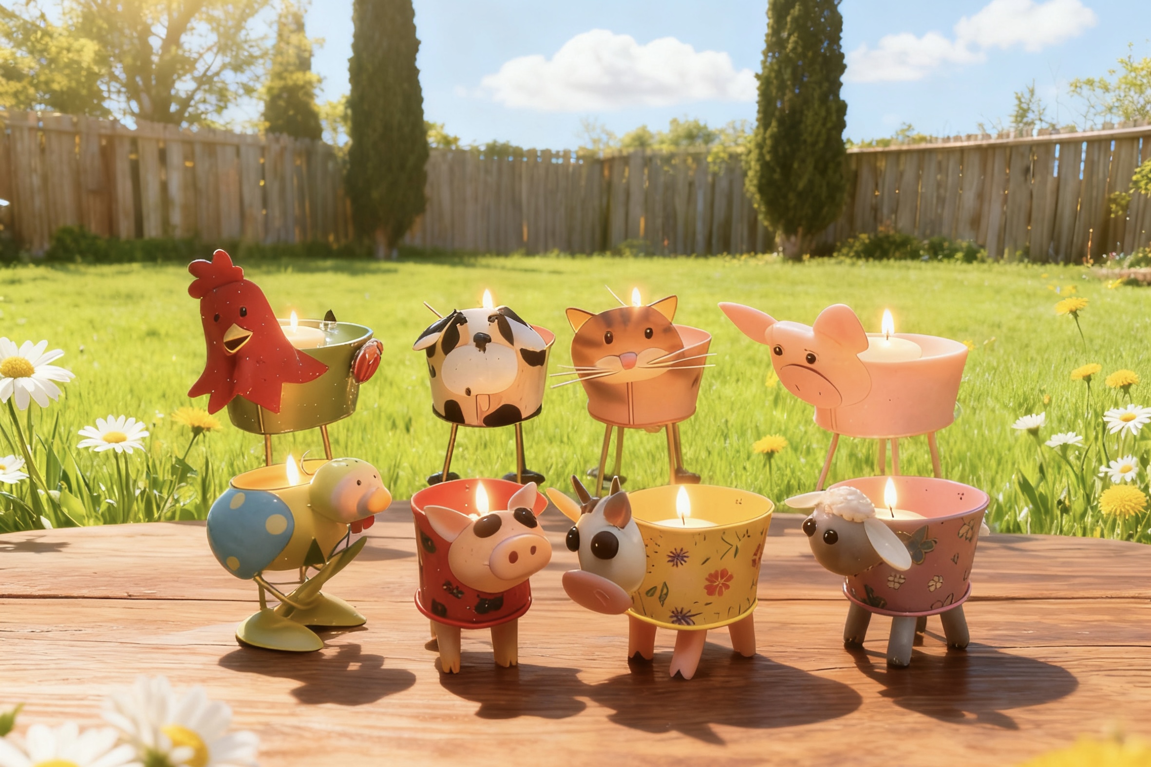 Metal Animal Figure Candle (2)